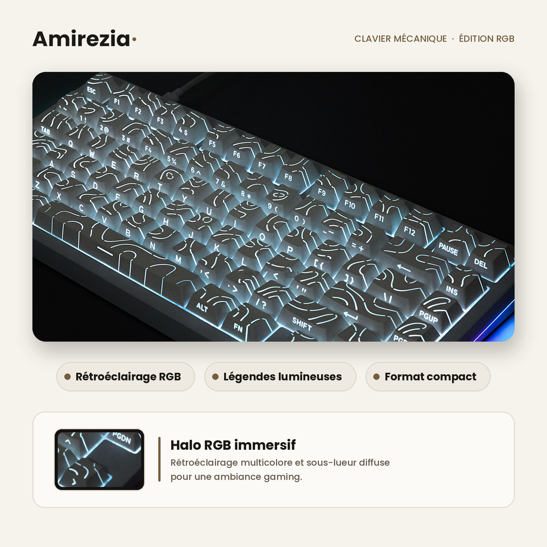 Clavier mécanique Amirezia Halo 65